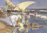 Joaquin Sorolla Beach of Valencia by Morning Light (nn02) oil